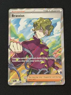 Brassius Full Art Trainer 135/131 SV: Prismatic Evolutions Pokemon English - NM - Image 1