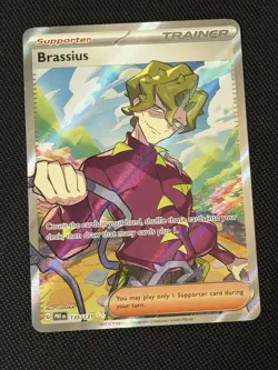 Brassius Full Art Trainer 135/131 SV: Prismatic Evolutions Pokemon English - NM - Image 1