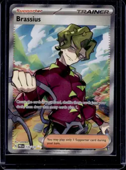 2025 Pokemon SV Prismatic Evolutions Brassius Ultra Rare #135/131 - Image 1