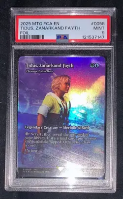 Tidus, Zanarkand Fayth Foil PSA 9 Graded Final Fantasy: Through the Ages MTG - Image 1