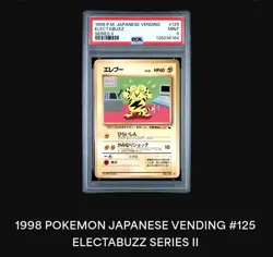 Pokemon TCG 1998 P.M. Japanese Vending Electabuzz Series II PSA Mint 9 - Image 1