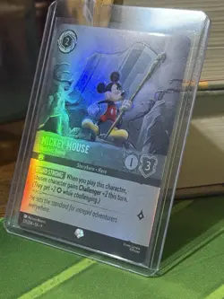 Lorcana Fabled ERROR HOLO SHIFT Mickey Mouse Standard Bearer Epic 221/204 - Image 3