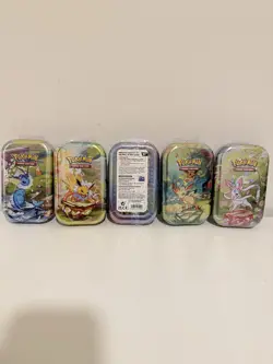 BRAND NEW-Sealed Pokemon TCG Prismatic Evolutions Mini Tins-Lot Of 5 - Image 2