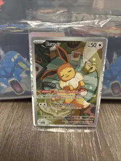 Pokemon TCG Eevee Prismatic Evolutions Promo Card SVP 173 Sealed, Near Mint - Image 1