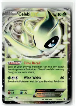 Celebi EX ⭐ 9/149 Holo Rare EX Boundaries Crossed 2012 Pokemon NM - Image 1