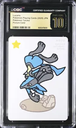 CGC PRISTINE 10 Lucario Taruka Card Game Pokemon Playing Cards Japan 2025 - Image 1