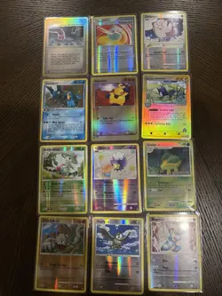 Vintage Pokemon Reverse Holo And 1 Holo 12 Card Lot Mixed Sets MP-LP-NM - Image 1