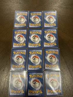 Vintage Pokemon Reverse Holo And 1 Holo 12 Card Lot Mixed Sets MP-LP-NM - Image 2