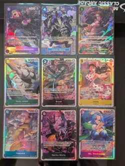 One Piece TCG CCG 9 Card Lot SR Rare English Donquixote Rosiante Near Mint - Image 1