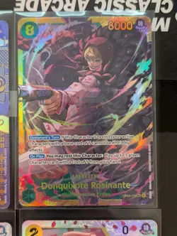 One Piece TCG CCG 9 Card Lot SR Rare English Donquixote Rosiante Near Mint - Image 4