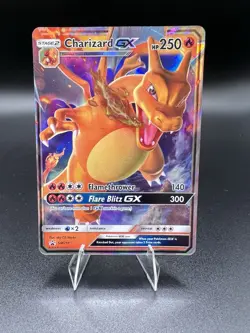 Pokemon TCG Charizard GX Full Art Holo Card SM211 Sun & Moon Black Star Promo - Image 1