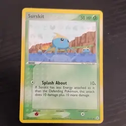 Pokemon Surskit EX Hidden Legends Card 76/101 HP50 2004 Basic Water TCG - Image 1
