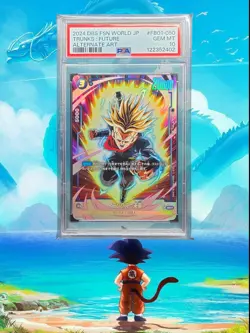 PSA 10 SS Trunks Future Alt Art Dragon Ball Fusion World Japanese Card - Image 1