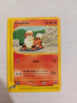 Pokemon Card - Growlithe Skyridge 62/144 Non Holo NM - Image 1