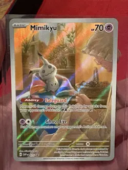 Pokemon TCG Mimikyu 075 Paldean Fates Promo Card Near Mint Condition - Image 1
