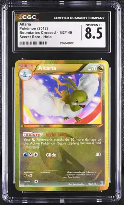 2012 POKEMON B&W BOUNDARIES CROSSED ALTARIA #152/149 SECRET RARE HOLO CGC 8.5 - Image 1