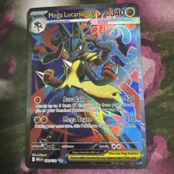 Pokemon | Mega Lucario EX 160/132 | Ultra Rare Holo LP Mega Evolutions Full Art - Image 1