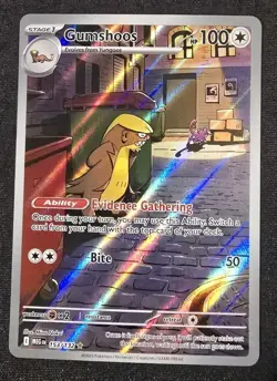 Gumshoos 153/132 Illustration Rare Pokemon TCG Mega Evolution MINT - Image 3