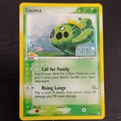 Pokemon Cacnea EX Crystal Guardians Reverse Holo Common 47/100 HP50 TCG - Image 1
