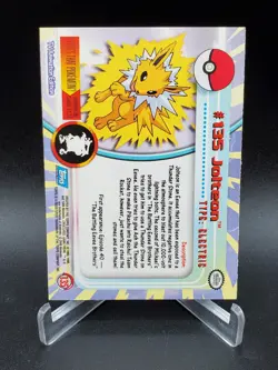2000 Topps Pokemon Series 3 #135 Jolteon TV Animation Edition Blue NM - Image 2