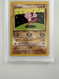 2001 POKEMON NEO DISCOVERY TYROGUE 1ST EDITION #66 PSA 9 - Image 4