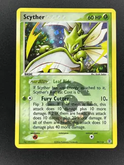Pokemon Scyther 29/112 FireRed & LeafGreen Reverse Holo 2004 LP/NM - Image 1
