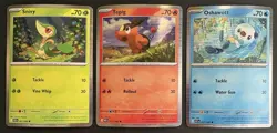 Tepig 011/086 Snivy 001/086 Oshawott 021/086 Holo Black & White Promo NM Pokemon - Image 1