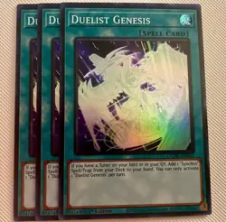 3x Duelist Genesis 1st Edition Super Rare DUNE-EN062 Yu-Gi-Oh! - Image 1