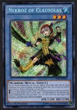 Yugioh Nekroz of Clausolas THSF-EN013 Secret Rare 1st Ed - NM - Image 1