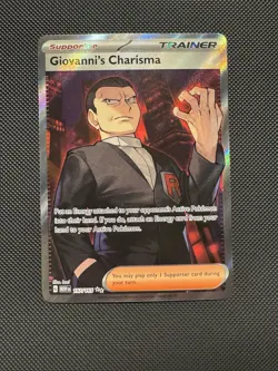 Pokemon TCG Giovanni’s Charisma 197/165 SV: Scarlet & Violet 151 Ultra Rare NM - Image 1