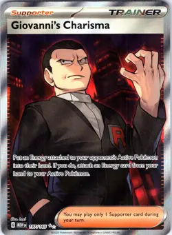 Giovanni's Charisma - 197/165 SV: Scarlet & Violet 151 Pokemon TCG NM - Image 1