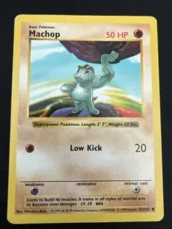 Base Set Vintage Shadowless Pokemon 9 Card Lot - Machoke, Staryu & Bill - Image 4