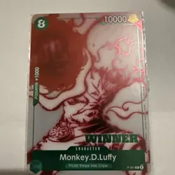 Monkey D. Luffy RARE WINNER PROMO ALT ART P-061 ONE PIECE TCG NEAR MINT NM - Image 1