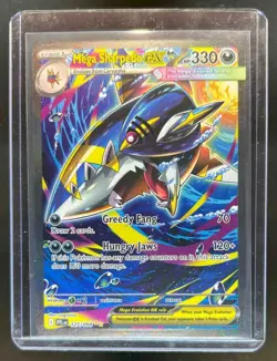 2025 Pokemon Phantasmal Mega Sharpedo ex Special Illustration Rare #127/094 - Image 1