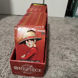 One Piece OP-13 Carrying on His Will Blister Packs 50 Bundle. With Display Case - Image 1