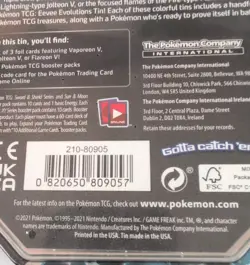 Pokemon TCG Eevee Evolutions Tin 2021 Flareon V Edition Factory Sealed - Image 5