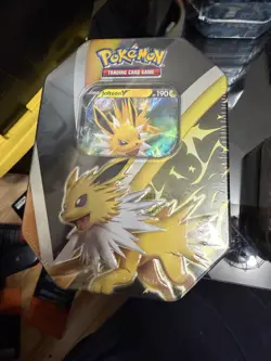 Pokemon TCG: 2021 Fall Eevee Evolutions - Jolteon V Tin - Factory Sealed - Image 1