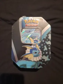 Pokemon TCG Eevee Evolutions Tin 2021 Vaporeon V New Factory Sealed 820650809057 - Image 1
