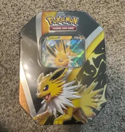Pokemon TCG Jolteon V Tin |BRAND NEW FACTORY SEALED Pokemon Eevee Evolutions - Image 1
