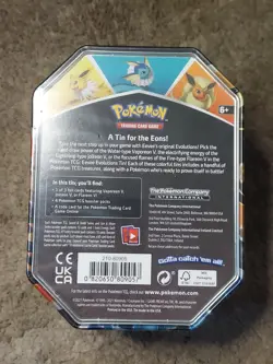 Pokemon TCG Vaporeon V Tin Eevee Evolutions Factory Sealed 2021 - Image 2