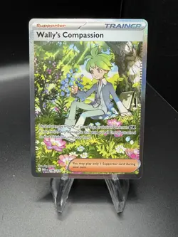 Wally’s Compassion 186/132 -Special Illustration Rare -Pokemon Mega Evolution-NM - Image 1