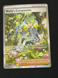 Wally’s Compassion 186/132 -Special Illustration Rare -Pokemon Mega Evolution-NM - Image 1