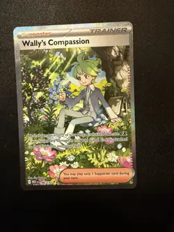 Wally's Compassion 186/132 Special Illustration Rare Pokemon Mega Evolution NM - Image 1