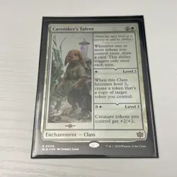 MTG Caretaker's Talent Foil Rare #6 Bloomburrow Set NM Fresh Pull No Play - Image 1