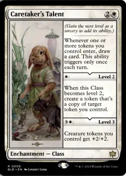 MTG Bloomburrow Non-Foil Caretaker's Talent 6 BLB R NM Scan MagicTheGathering - Image 1