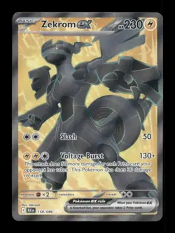 Zekrom Ex - 158/086 - Ultra Rare - Black Bolt - Pokemon Card - NM/M - Image 1