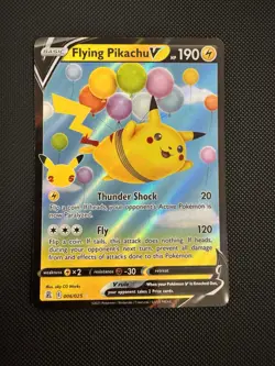 Pokemon Card TCG - Flying Pikachu V - 006/025 - Ultra Rare - Celebrations - Image 1