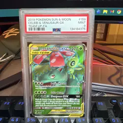 Celebi & Venusaur GX (Full Art) 159/181 Sm-Team Up Holo - Image 1