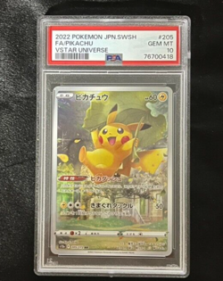【PSA 10】 Pokemon Japanese Pikachu 205/172 s12a VSTAR Universe Art Rare JAPAN - Image 1