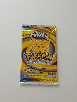 Sealed 2000 Pokemon Topps Chrome Series 1 Booster Pack - Image 1